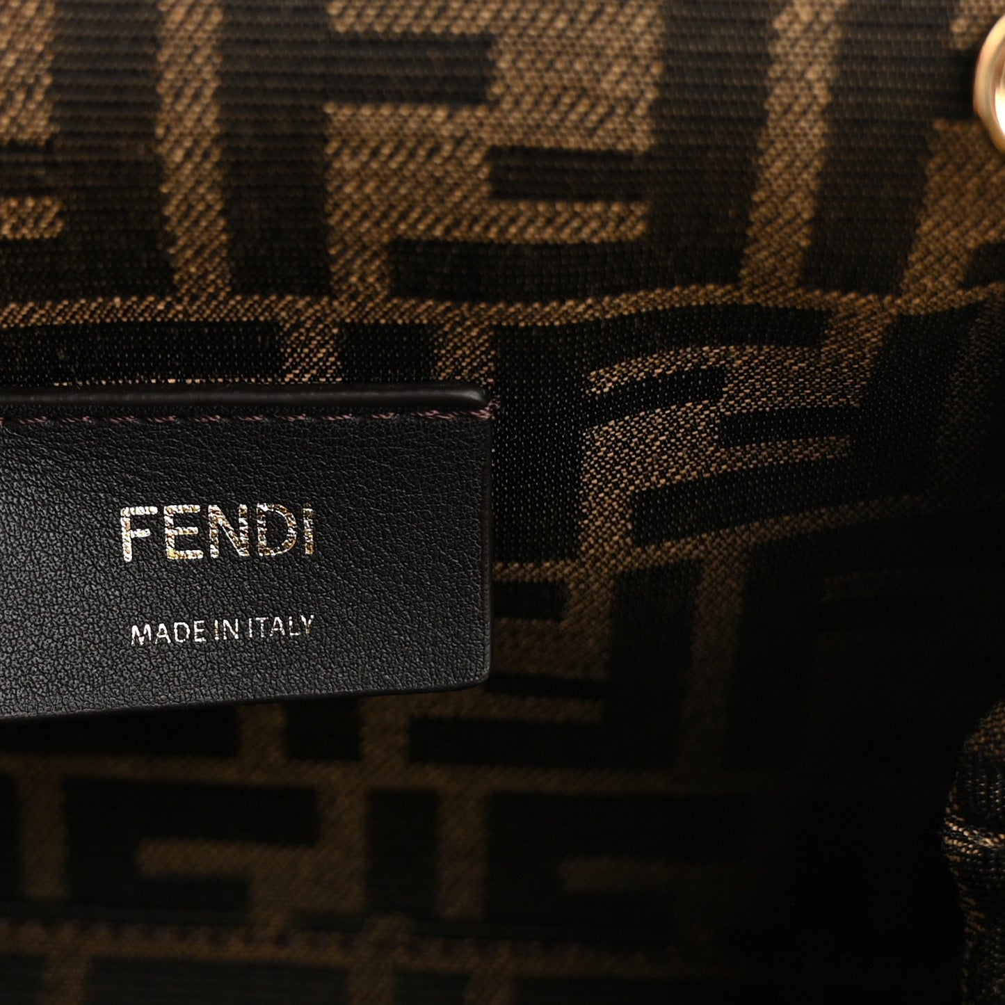 Nappa Suede Striped Inlay Small Fendi First Pink Multicolor