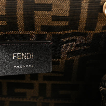 Fendi Nappa Suede Striped Inlay Small Fendi First Pink Multicolor 6 of 11