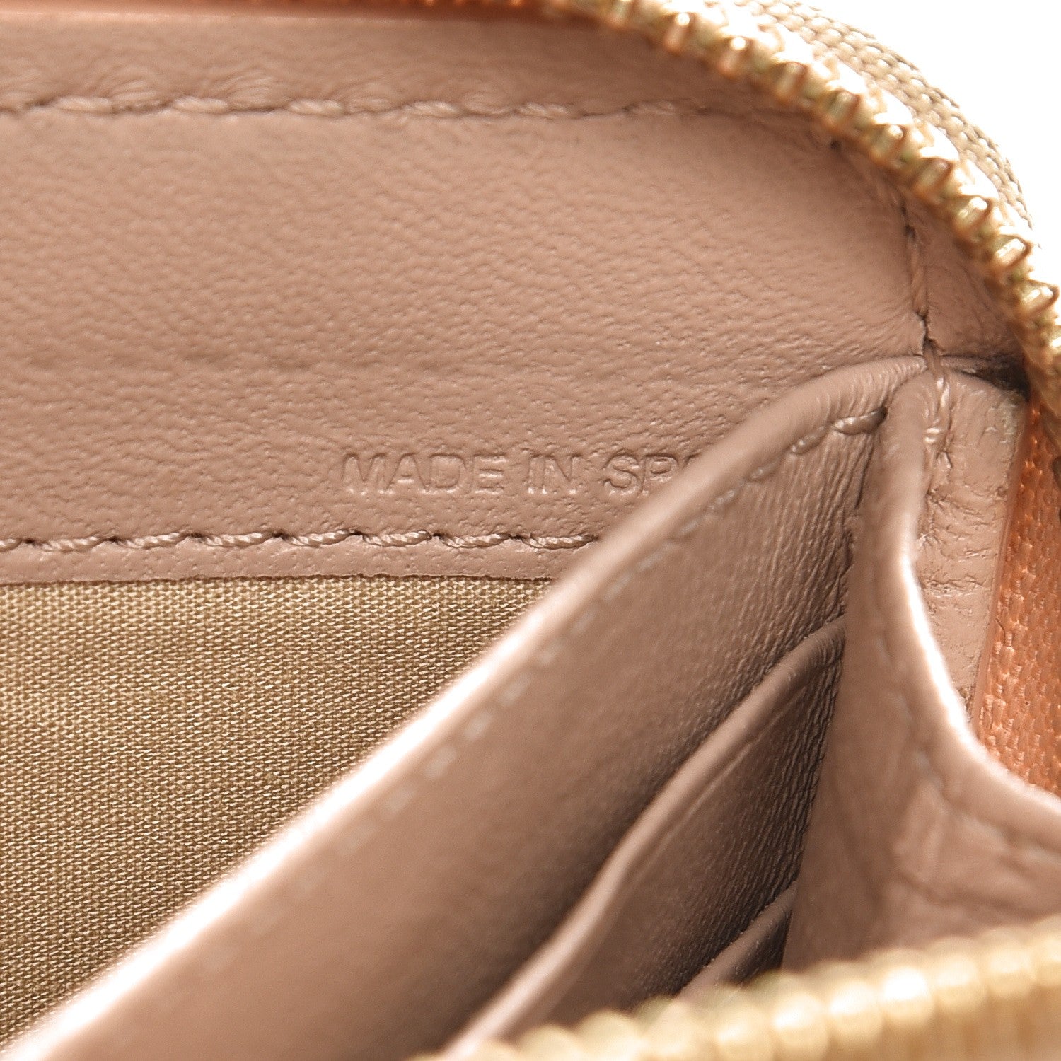 Chloe Grained Calfskin Marcie Long Zip Around Wallet Beige 8 of 11