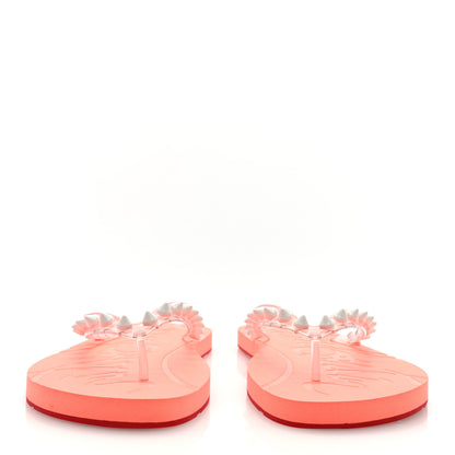 Christian Louboutin Rubber Spike Loubi Donna Flip Flop 39 Transparent 3 of 7