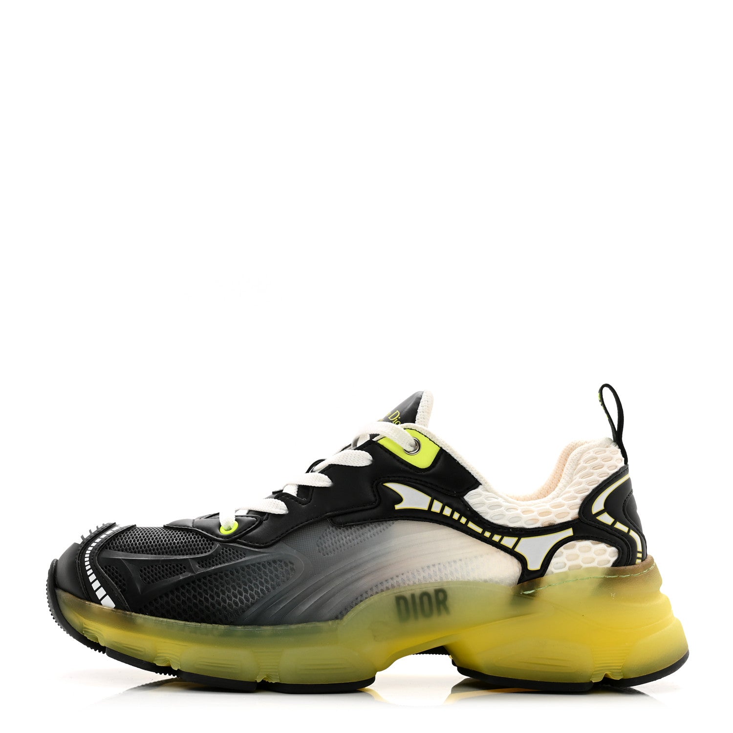 Christian Dior Matte Technical Fabric Mesh Dior Vibe Sneakers 41 White Yellow 1 of 8