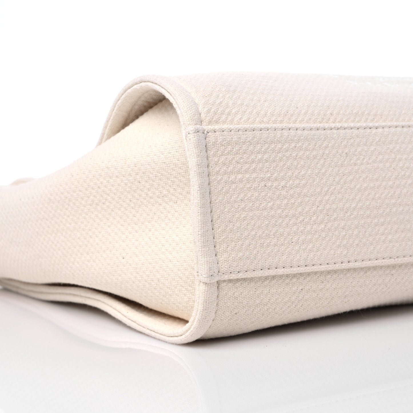 Mixed Fibers Small Deauville Tote White