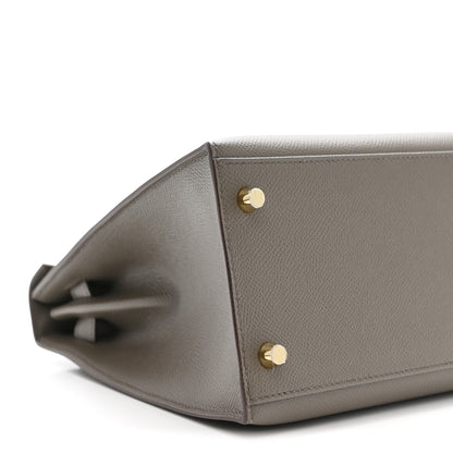 Hermes Epsom Kelly Sellier 28 Etain 9 of 10
