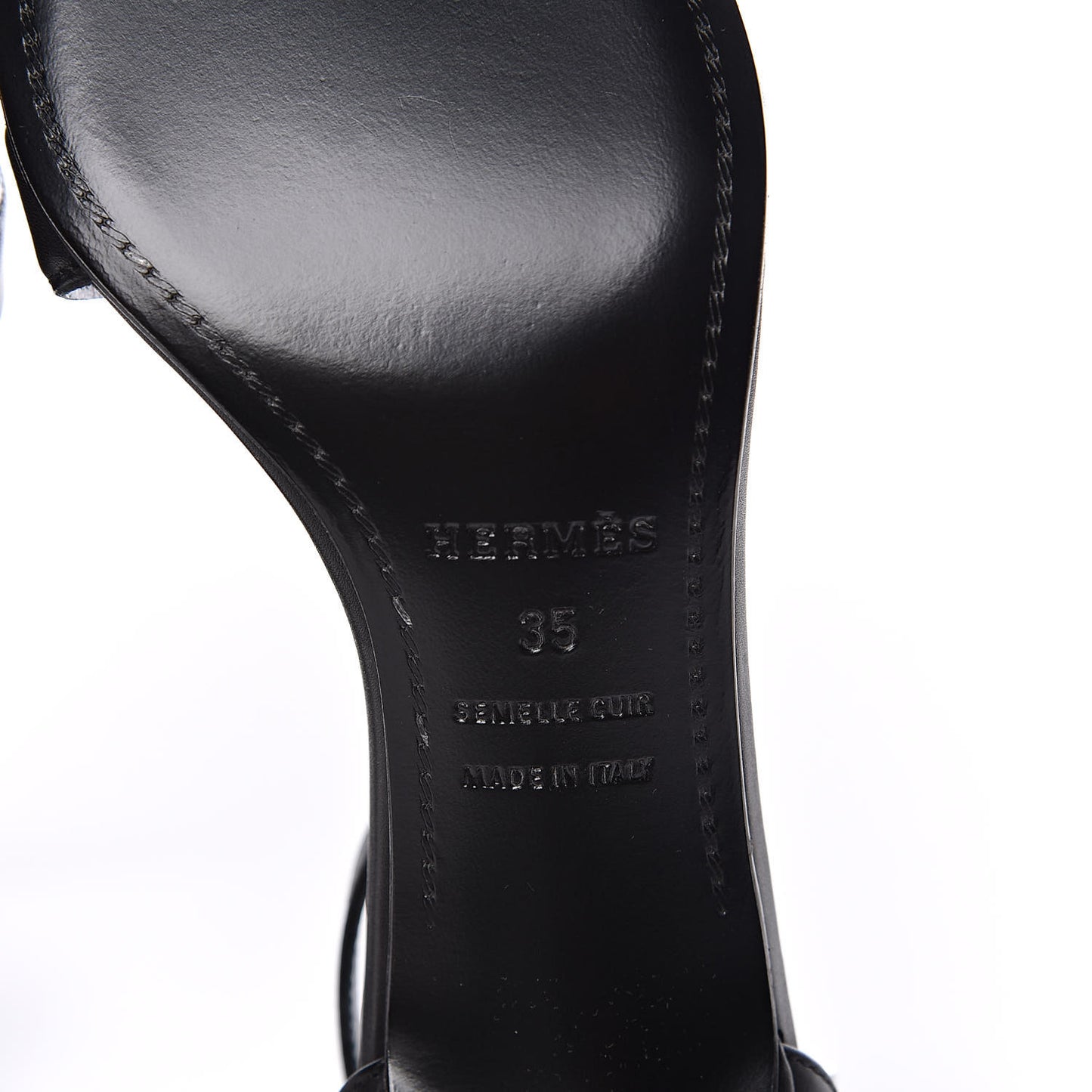 Calfskin Premiere Sandals 35 Black
