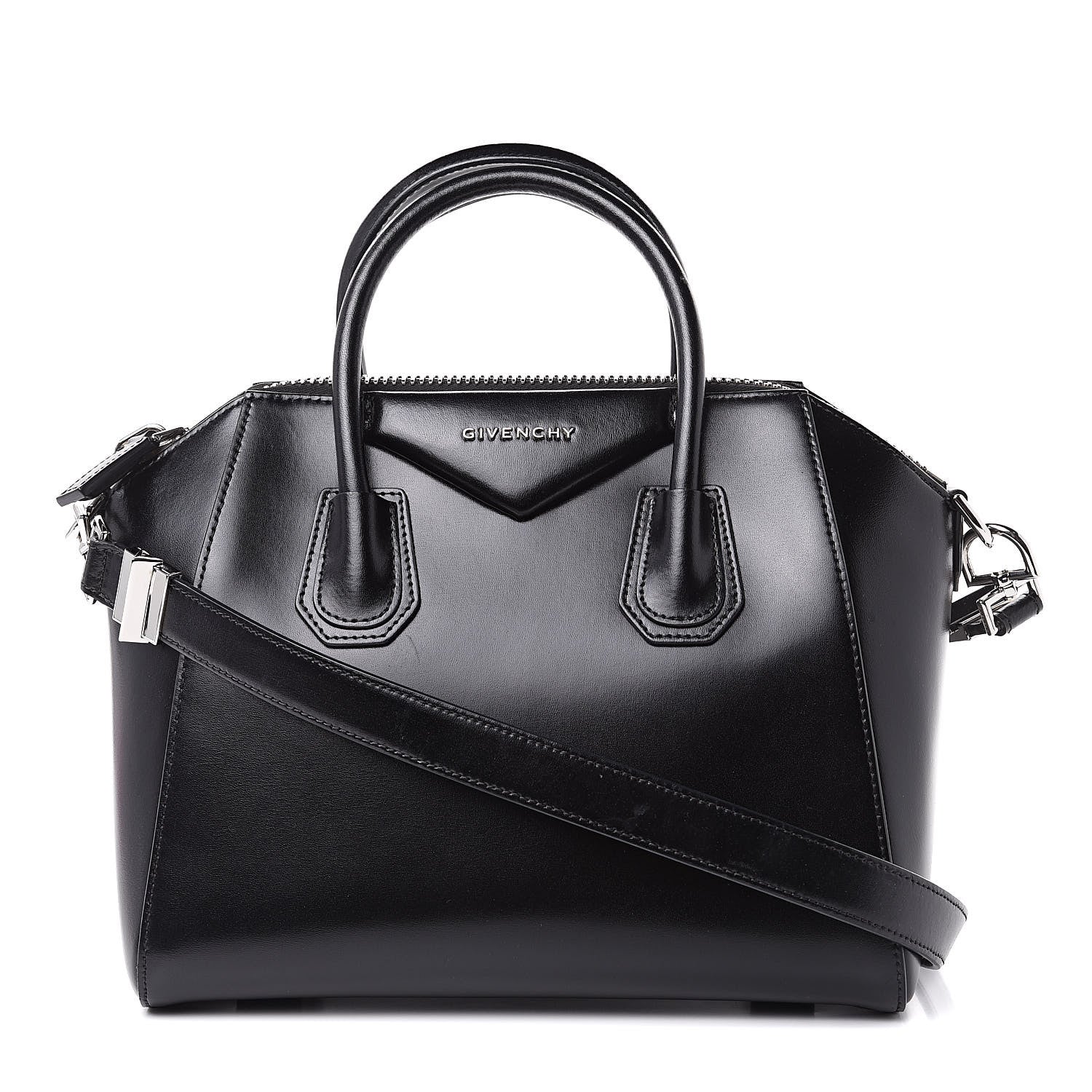 Givenchy Shiny Lord Calfskin Small Antigona Black 1 of 11