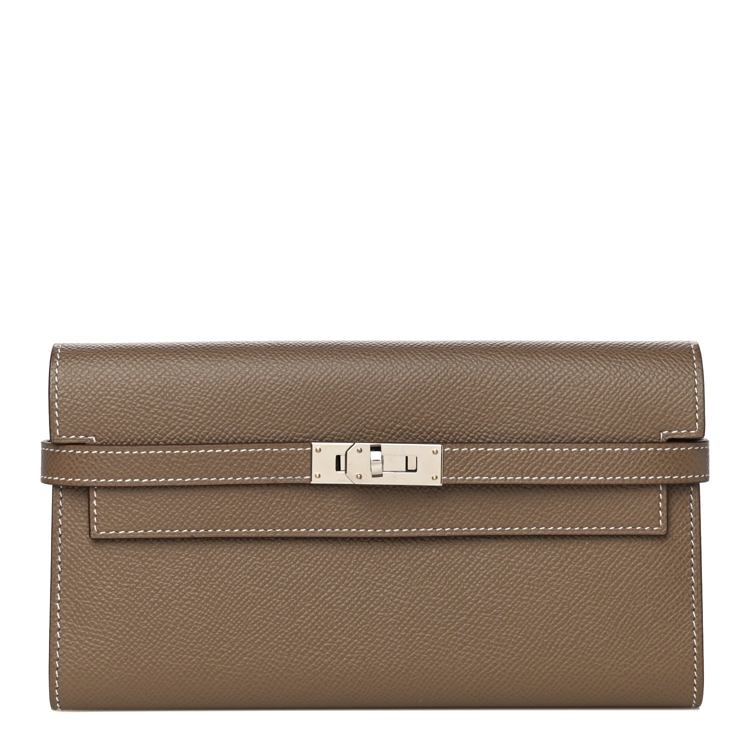 Hermes Epsom Kelly Longue Wallet Etoupe 1 of 11