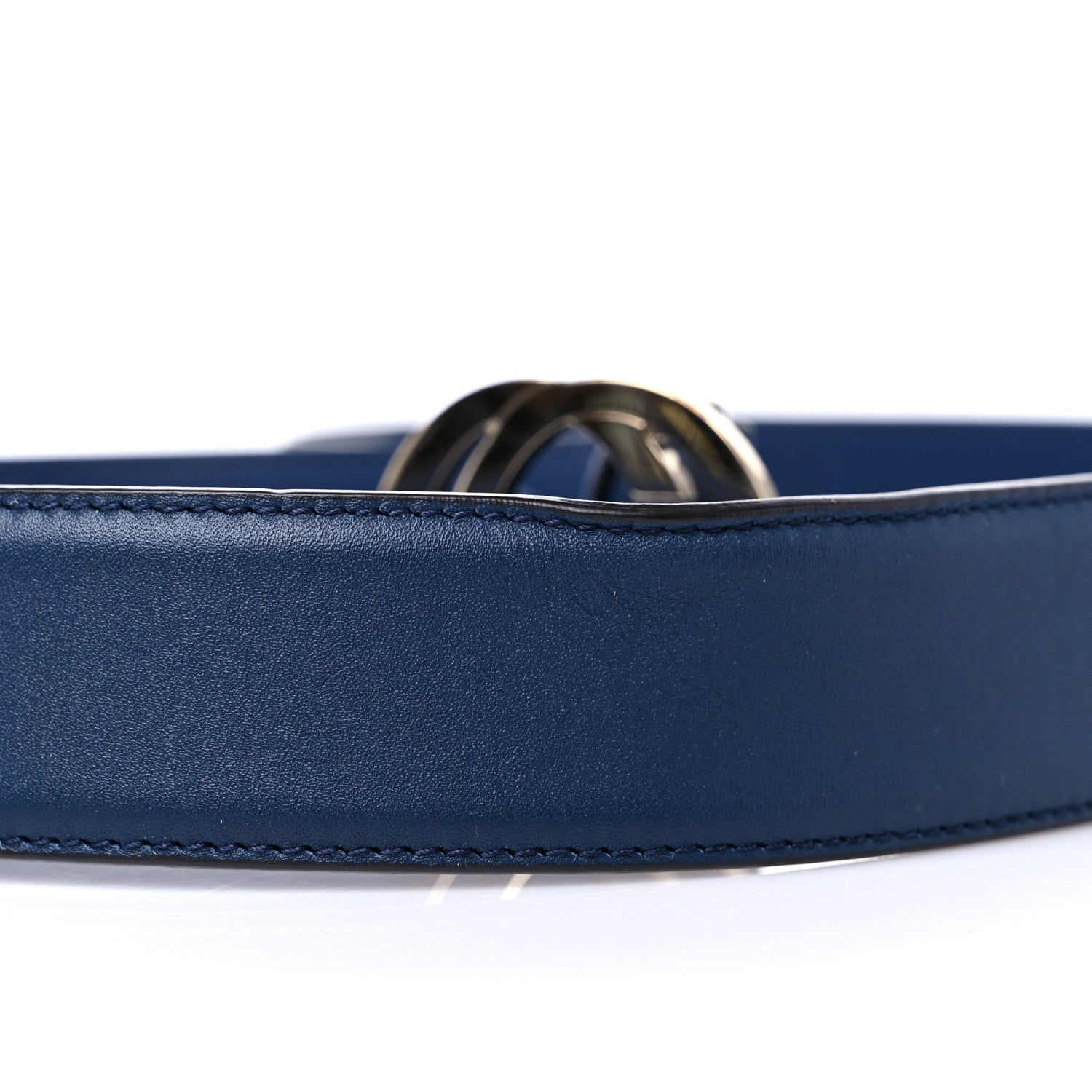 Gucci Moon Calfskin Interlocking G 37mm Belt 85 34 Cobalt Blue 7 of 8