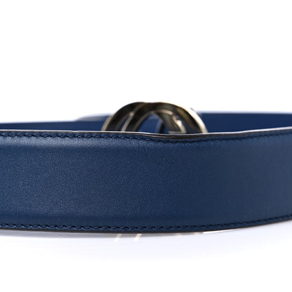 Gucci Moon Calfskin Interlocking G 37mm Belt 85 34 Cobalt Blue 7 of 8