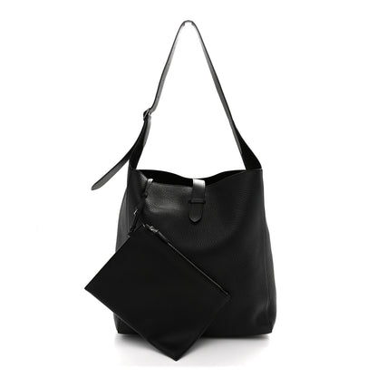 The Row Grained Calfskin Blake Hobo Black 3 of 10