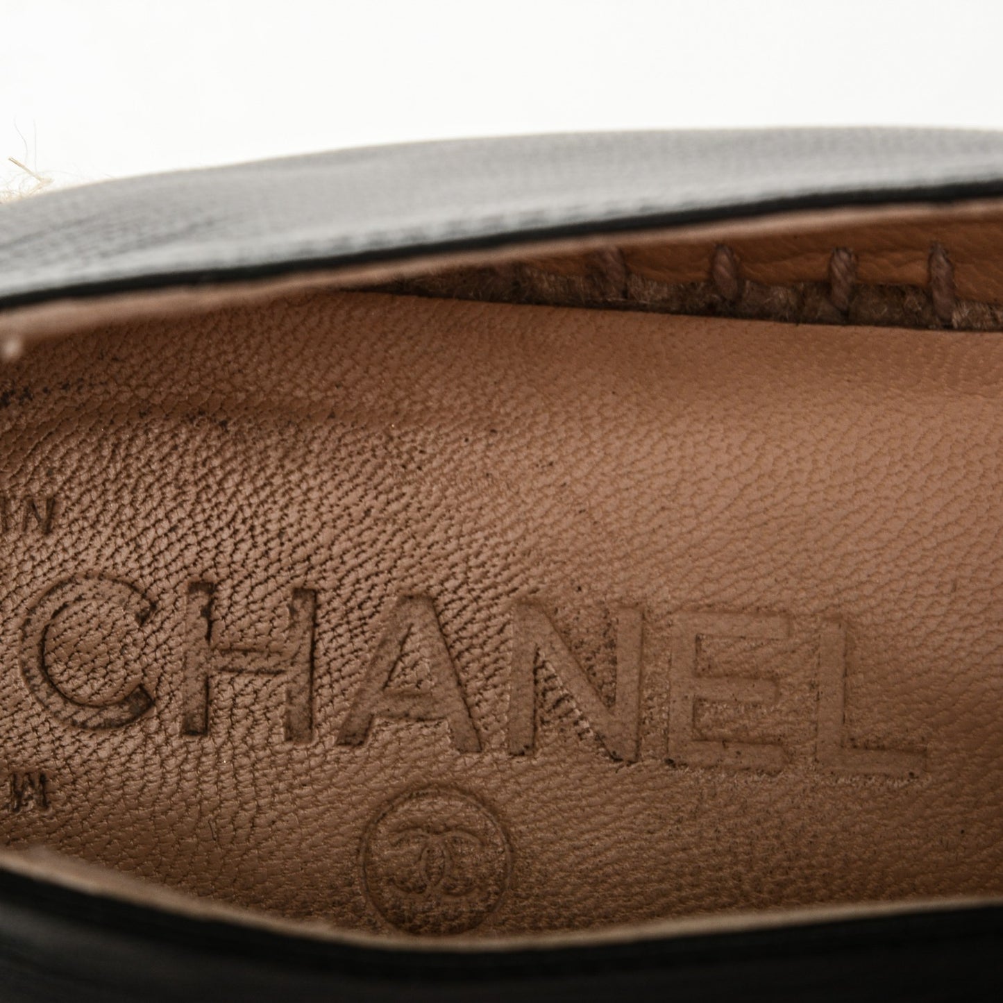 Lambskin CC Espadrilles 35 Black