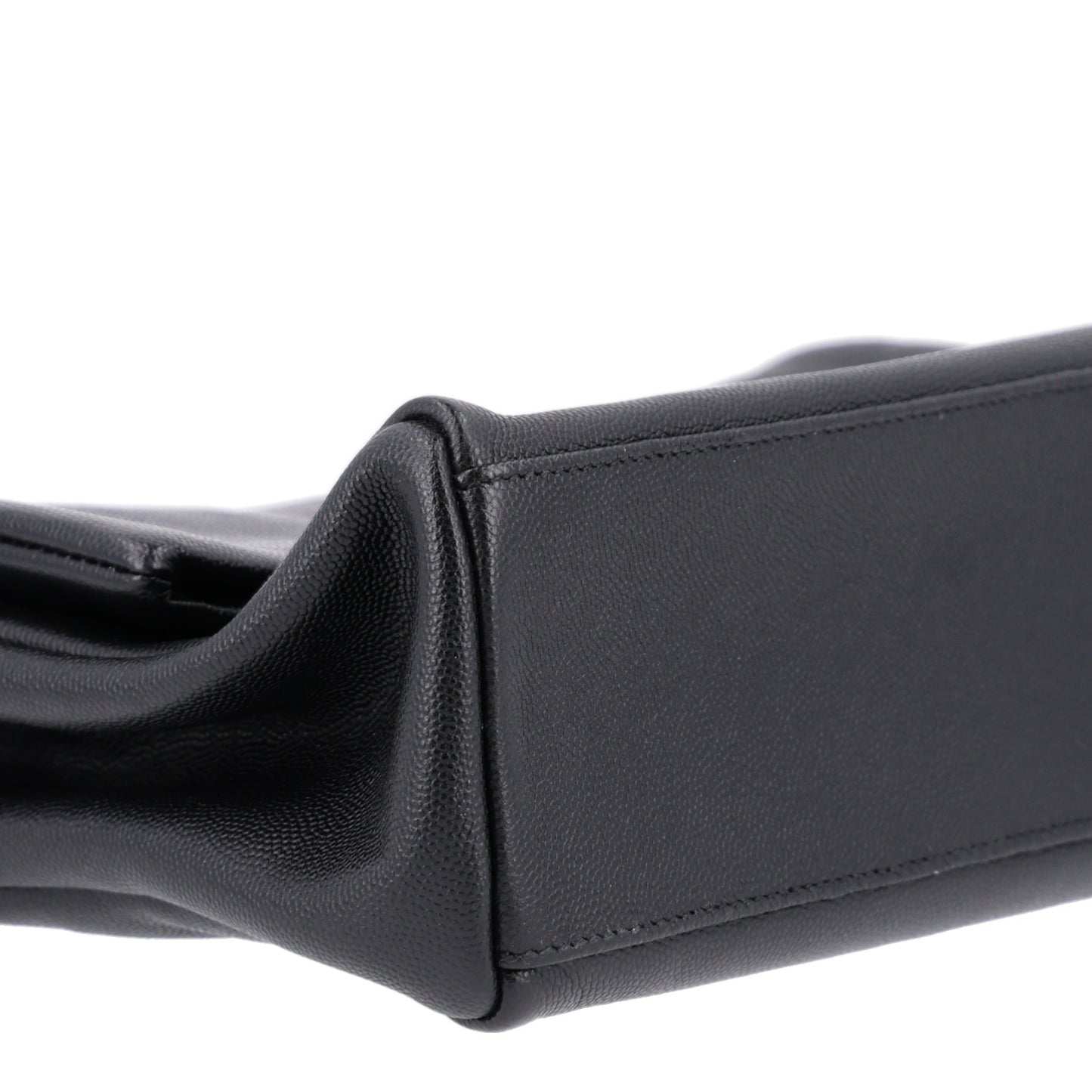 Grain De Poudre Medium West Hollywood Monogram Fold-Over Black
