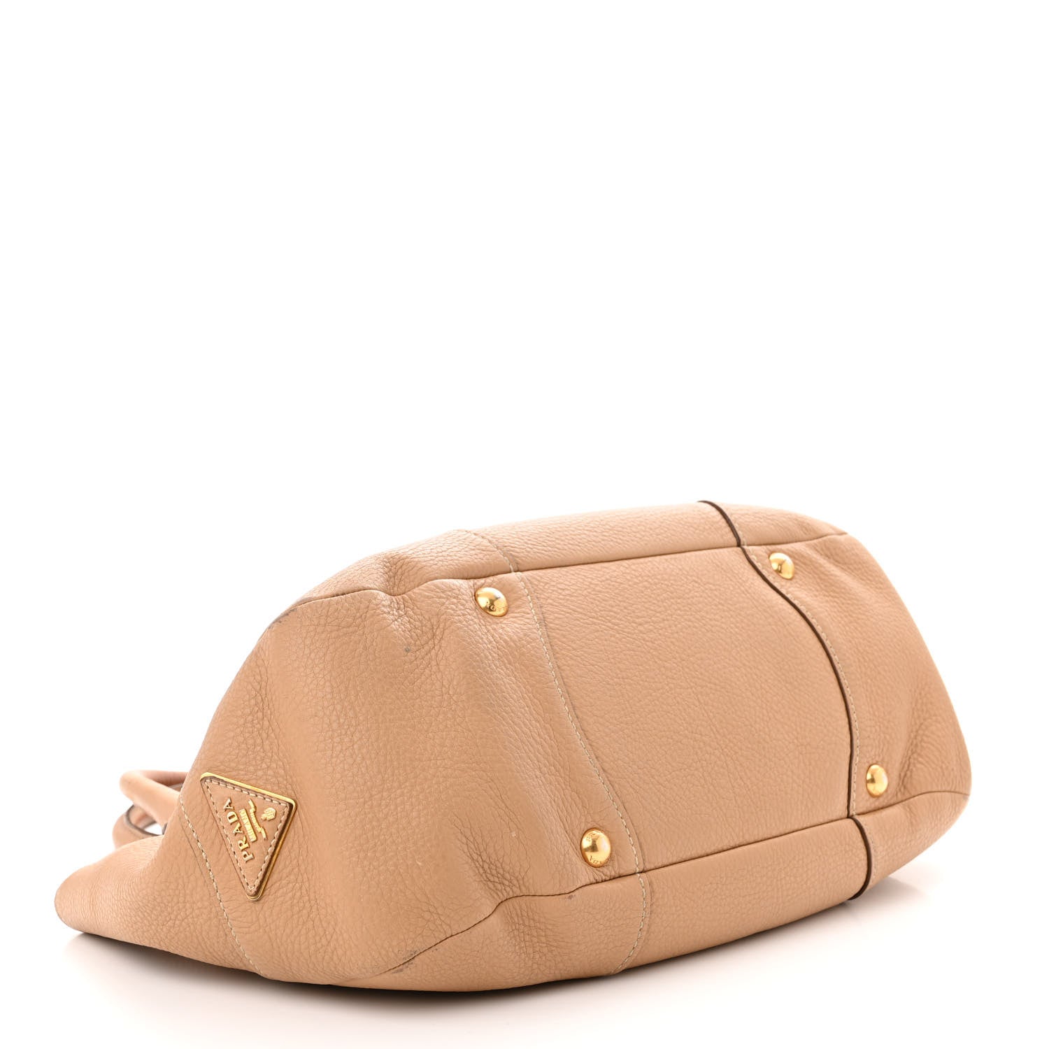 Prada Vitello Daino Pushlock Tote Sughero 4 of 16