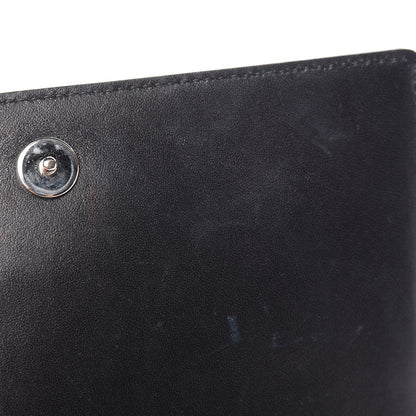 Christian Dior Grained Calfskin Diorama Wallet on Chain Pouch Black 7 of 13