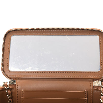 Chanel Caviar Quilted Top Handle Pocket Vanity Case Camel 6 of 10