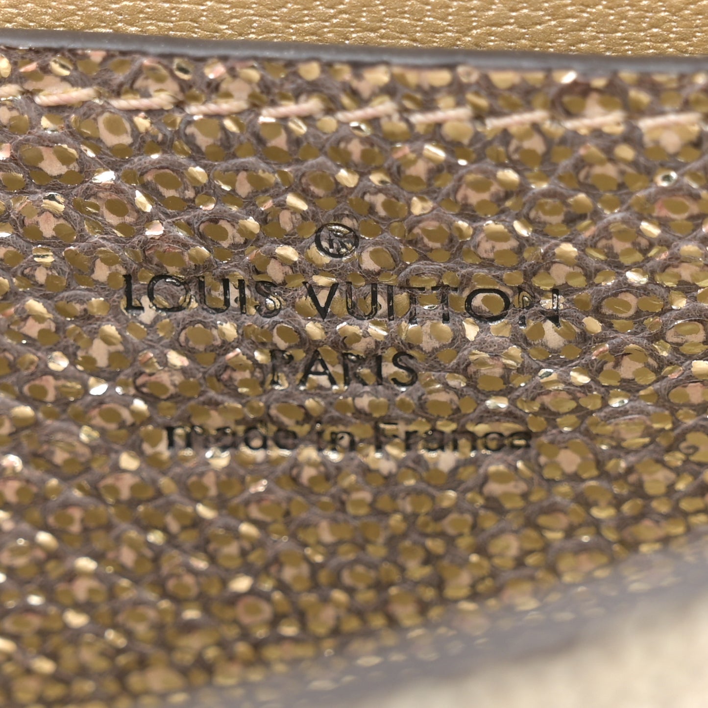Snakeskin Twist Mini Shoulder Bag Brown