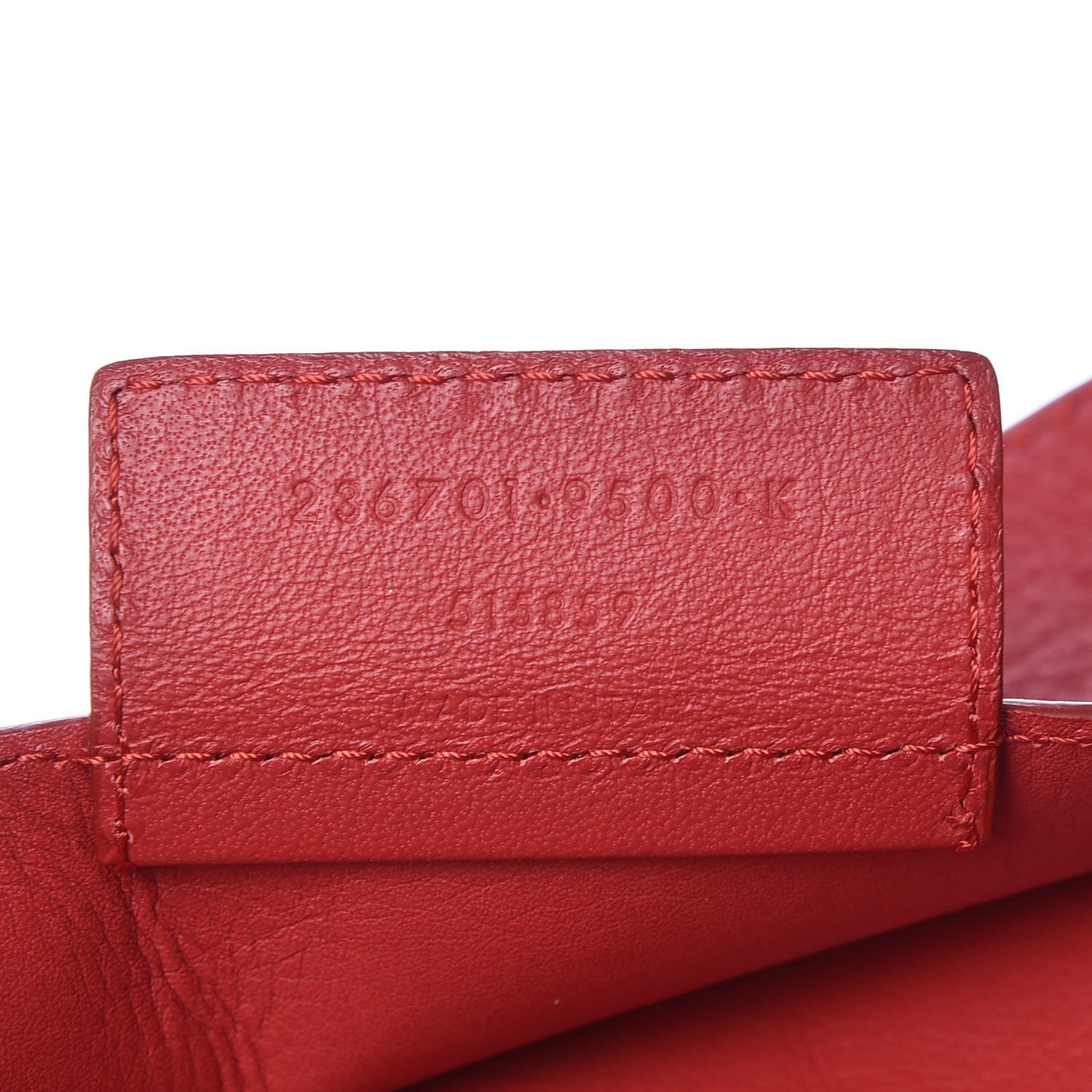 Veau Souple Papier A4 Zip Around Tote Rouge