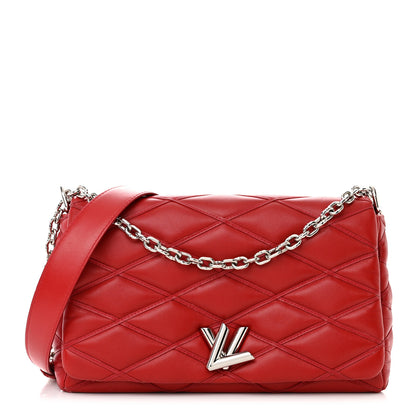 Louis Vuitton Lambskin Malletage GO-14 MM Rouge 1 of 14