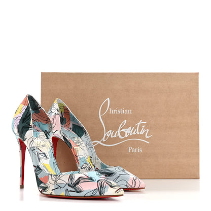 Christian Louboutin Crepe Satin Iriza 100 Shoes It Up Pumps 36 Multicolor 8 of 8