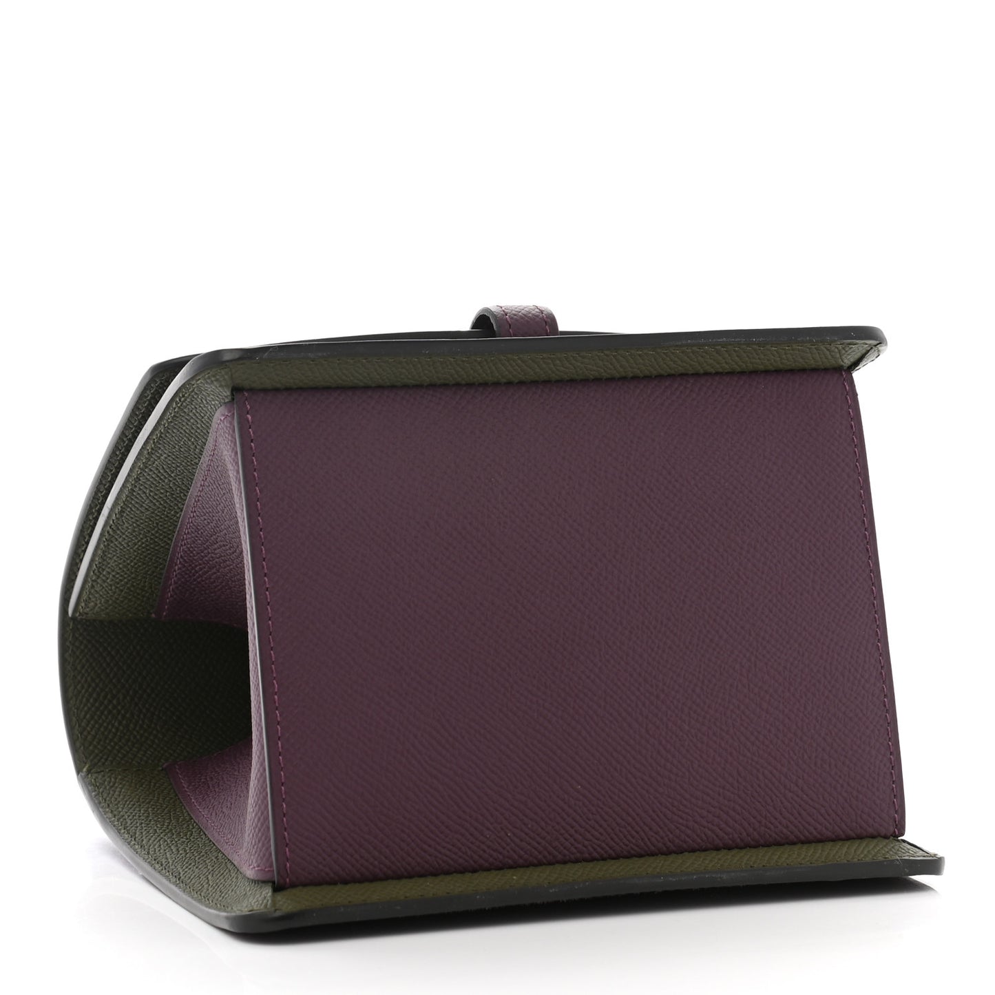 Carat Calfskin Madeleine Clutch Eggplant