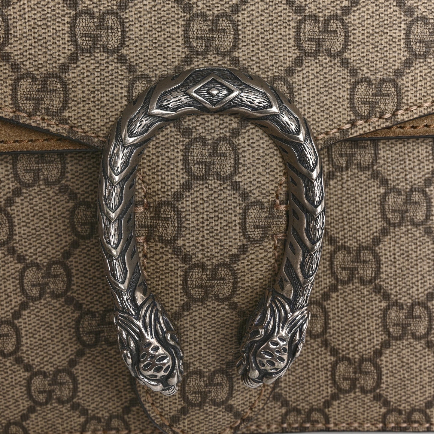 GG Supreme Monogram Small Dionysus Shoulder Bag Taupe