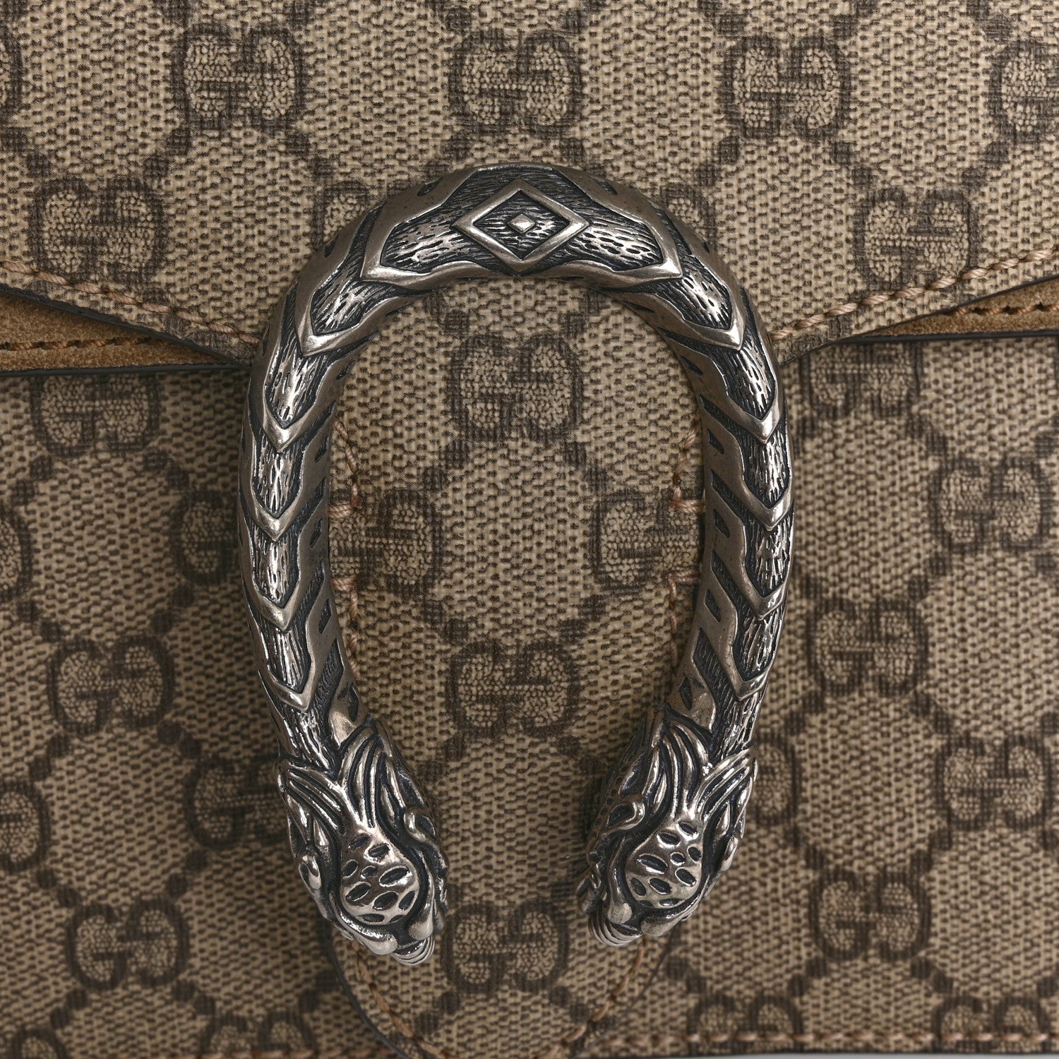 Gucci GG Supreme Monogram Small Dionysus Shoulder Bag Taupe 13 of 14