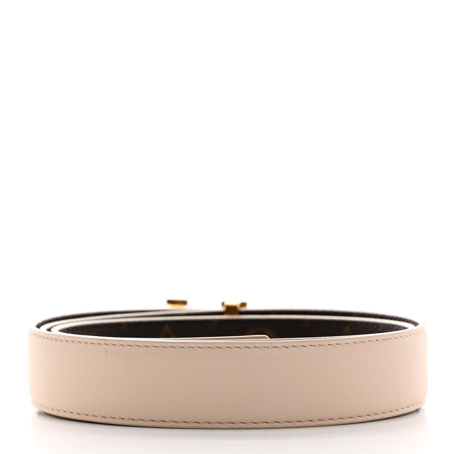 Louis Vuitton Monogram 20mm Pretty Reversible Belt 90 36 Beige 3 of 8