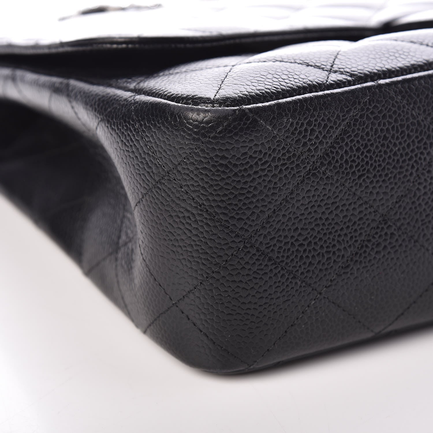 Chanel Caviar Quilted Jumbo Single Flap Black 5 of 10