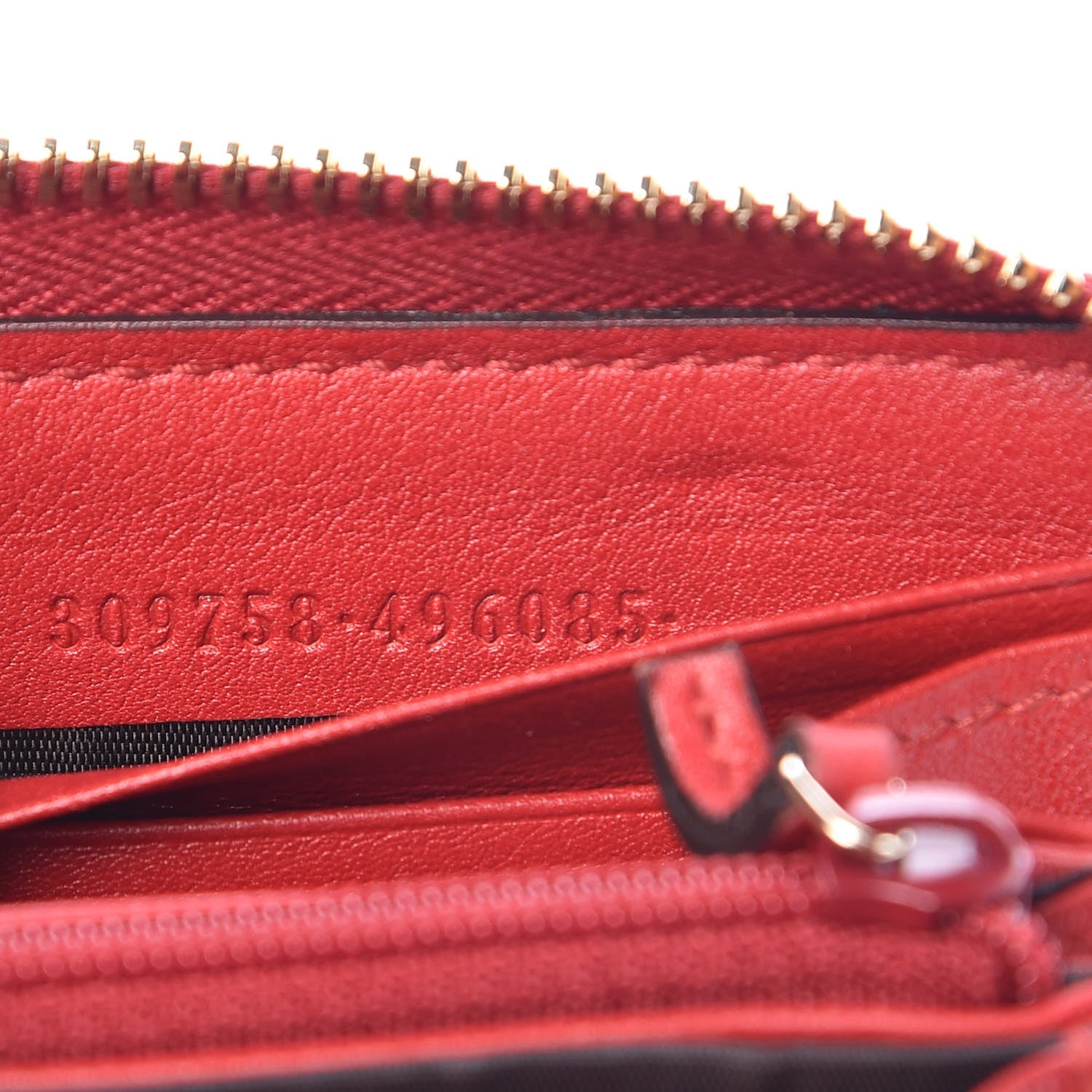 Gucci Microguccissima Nice Zip Around Wallet Red 7 of 8