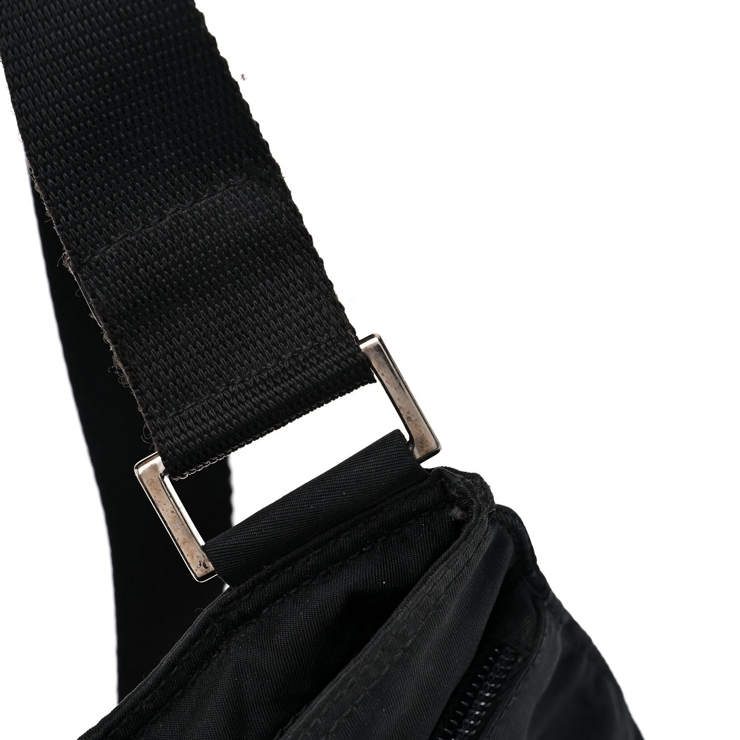 Prada Nylon Vela Flat Messenger Bag Black 20 of 21