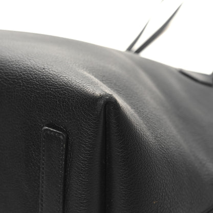 Burberry Calfskin Large Society Tote Black 9 of 14