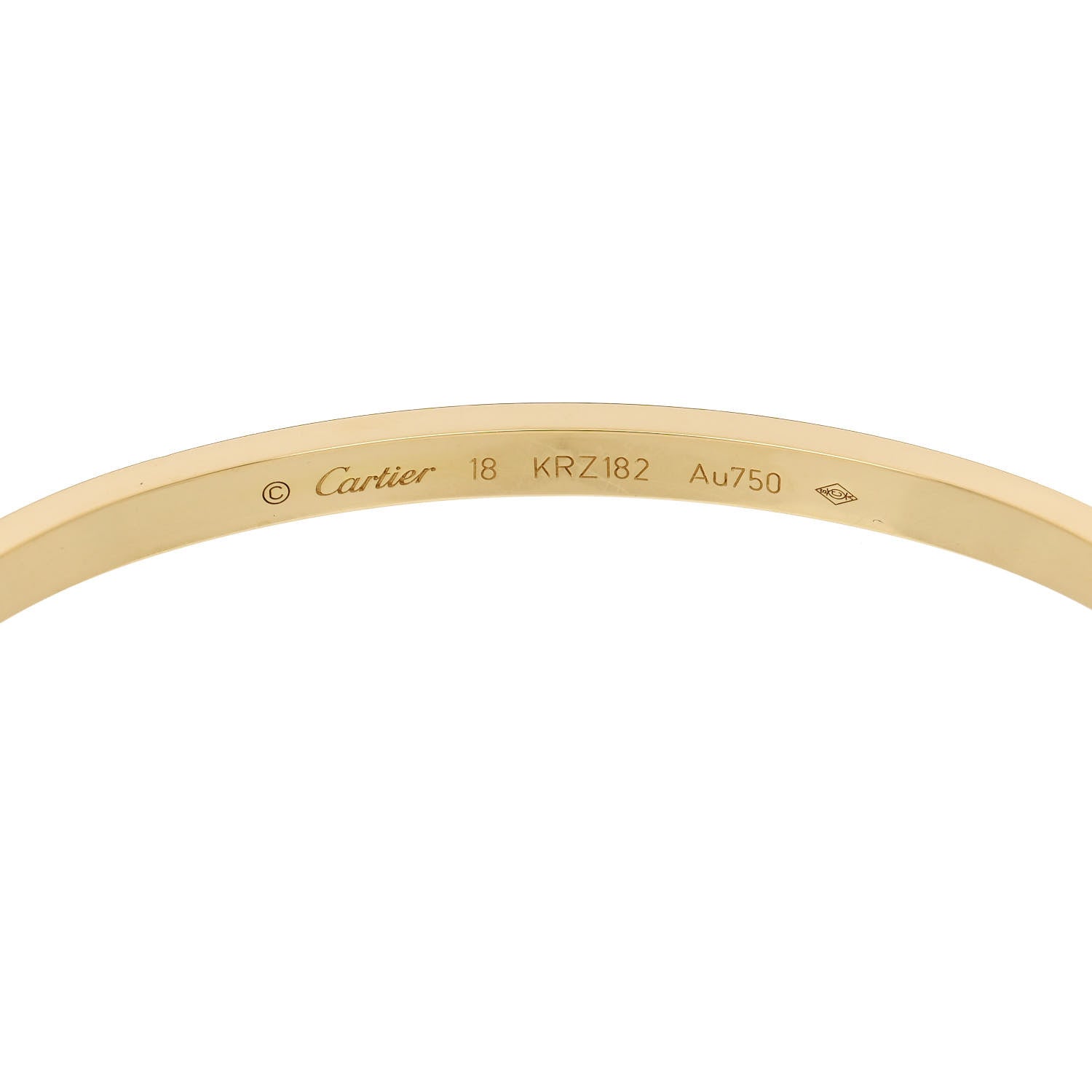Cartier 18K Yellow Gold Small LOVE Bracelet 18 6 of 7