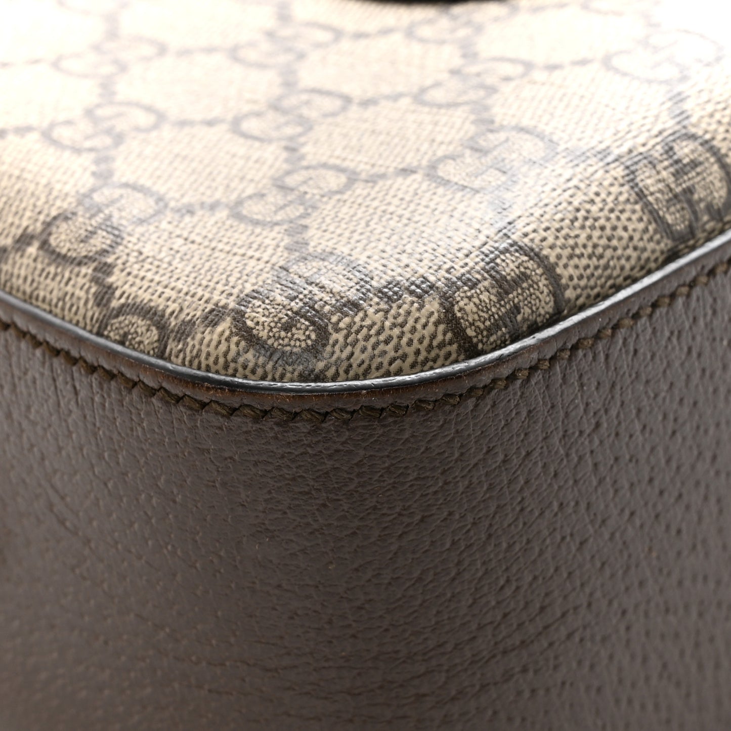 GG Supreme Monogram Web Neo Vintage Shoulder Bag Beige New Acero Crop