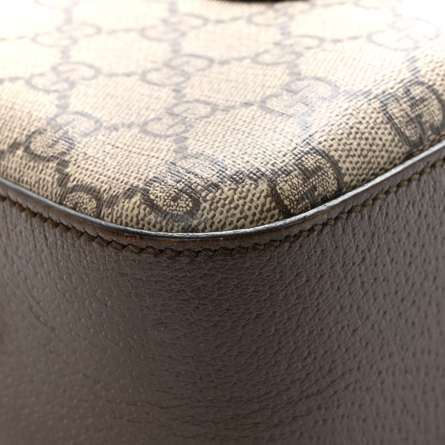 Gucci GG Supreme Monogram Web Neo Vintage Shoulder Bag Beige New Acero Crop 11 of 14