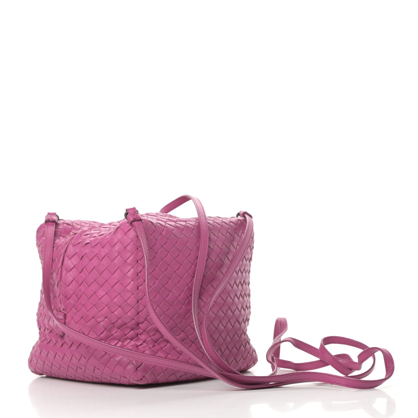 Nappa Intrecciato Cube Messenger Ametiste