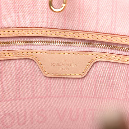 Louis Vuitton Damier Azur Neo Neverfull MM Rose Ballerine 8 of 11