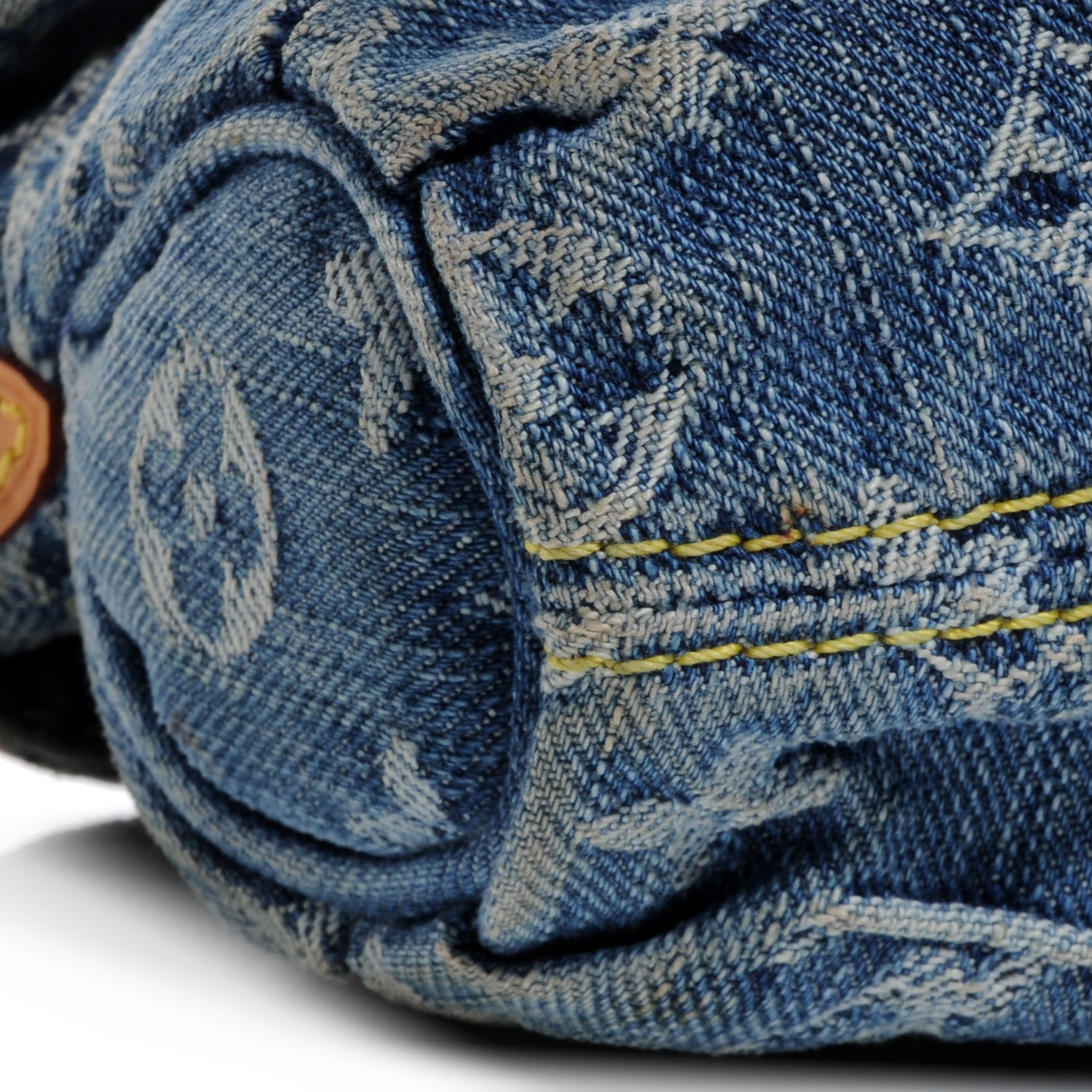 Louis Vuitton Monogram Denim Mini Pleaty Blue 8 of 10
