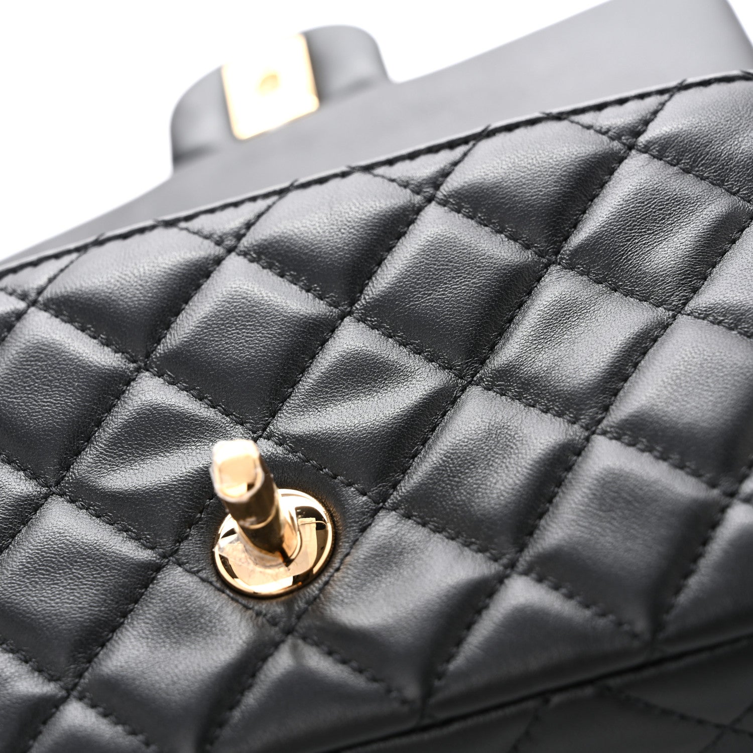 Chanel Lambskin Shearling Quilted Mini Squirrel Flap Black 11 of 13