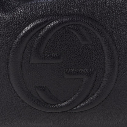 Gucci Pebbled Calfskin Large Soho Shoulder Bag Black 8 of 10