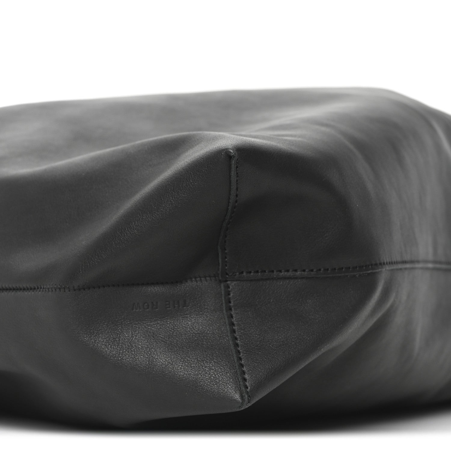 The Row Calfskin New Bindle Bag Black 9 of 10