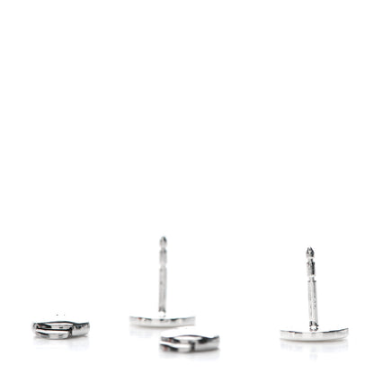 Hermes Sterling Silver TPM Ex-Libris Earrings 3 of 5