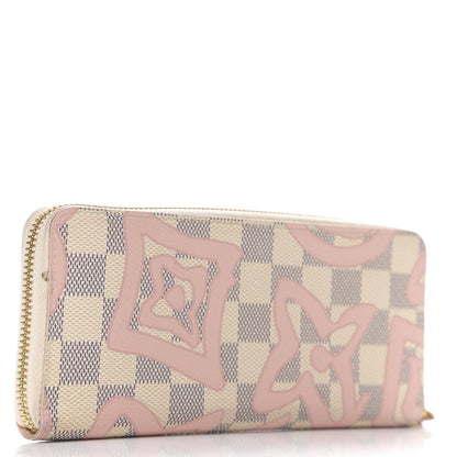 Louis Vuitton Damier Azur Tahitienne Clemence Wallet 2 of 5