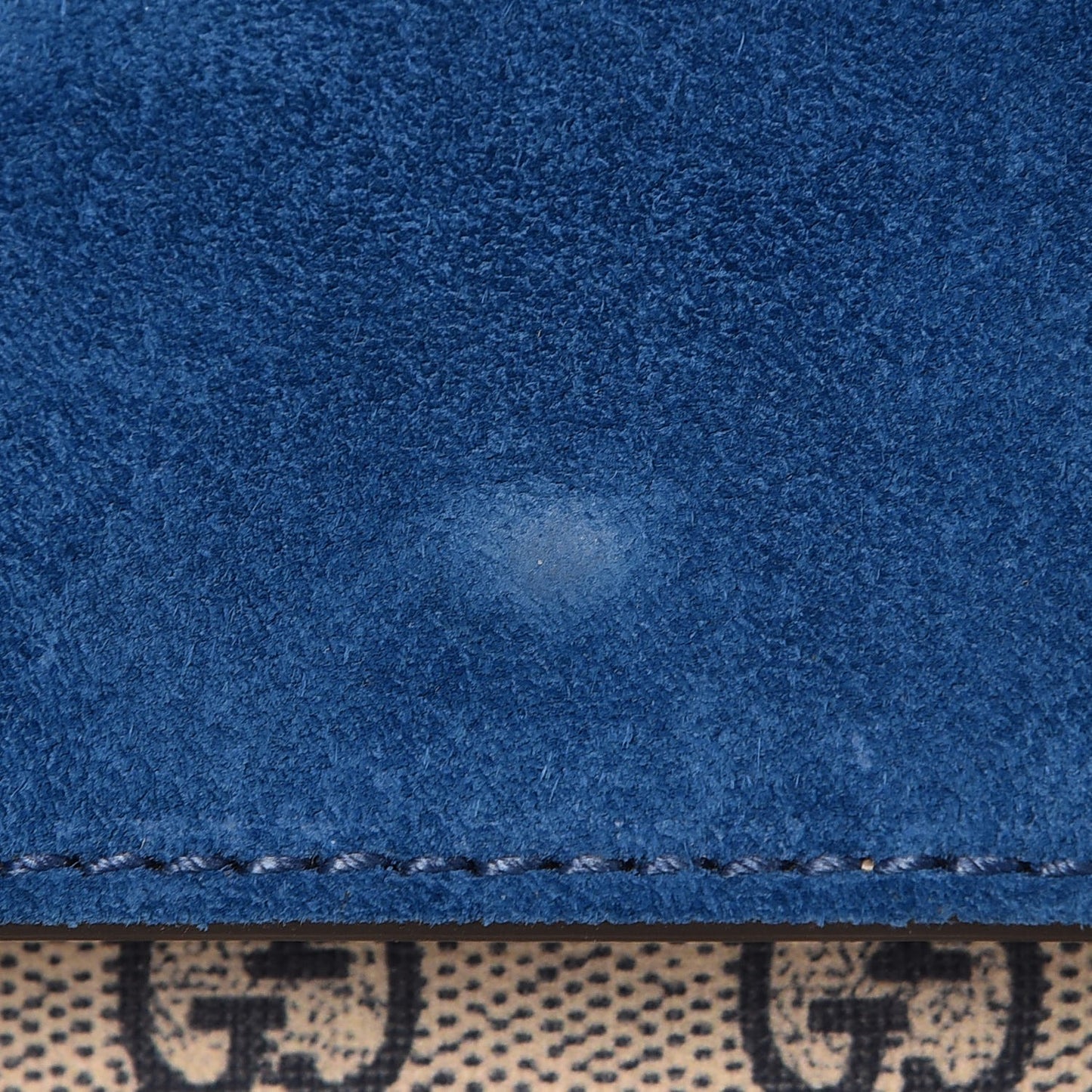 GG Supreme Monogram Blooms Mini Dionysus Shoulder Bag Beige Navy Vintage Blue