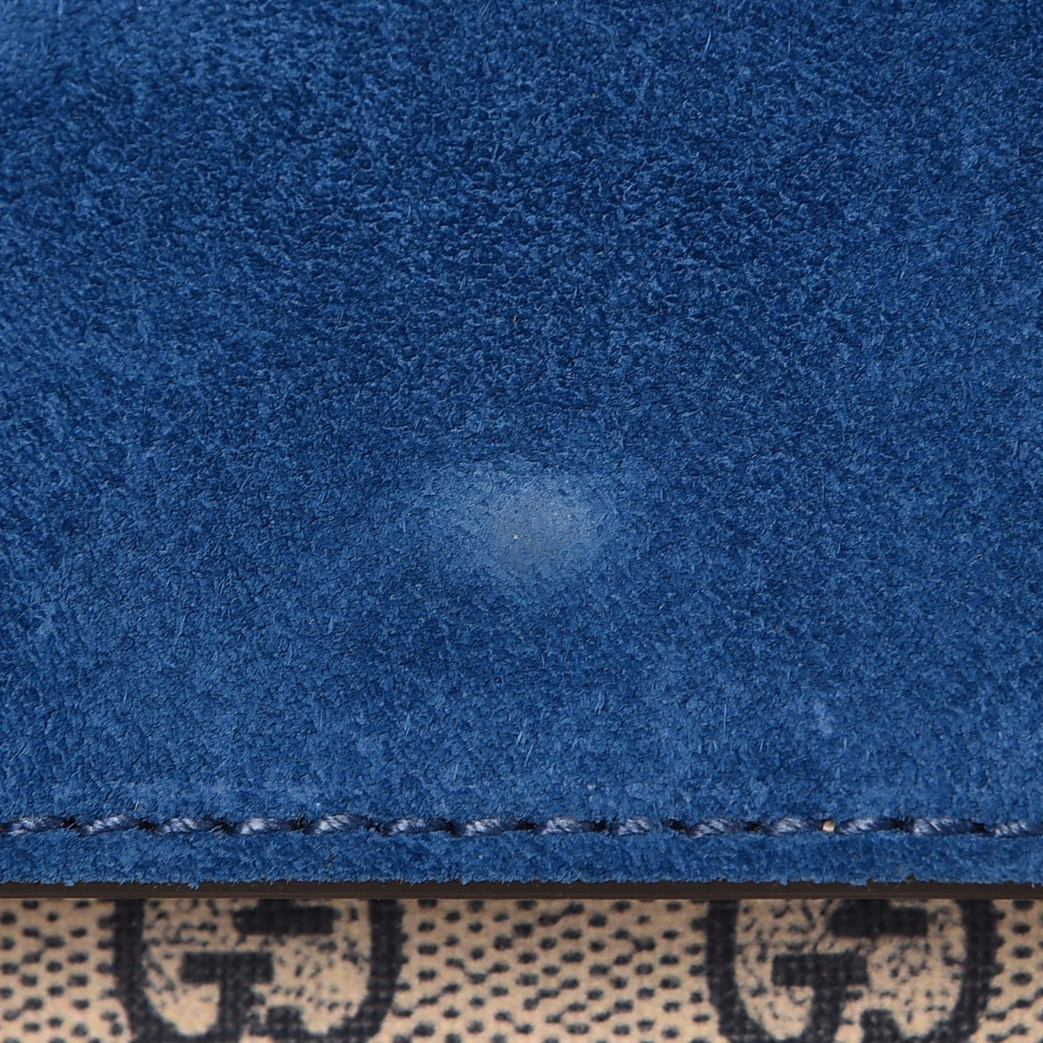 Gucci GG Supreme Monogram Blooms Mini Dionysus Shoulder Bag Beige Navy Vintage Blue 8 of 8