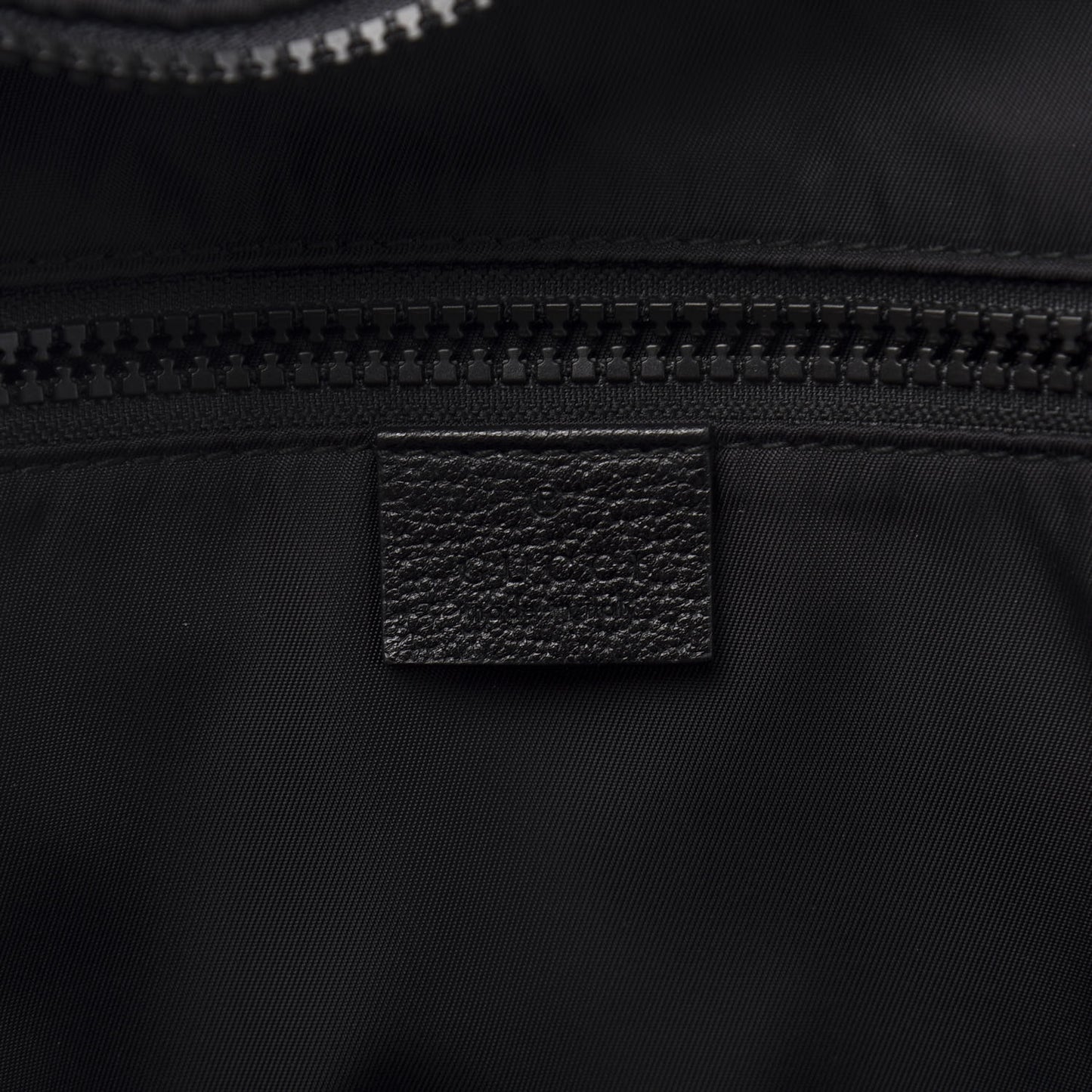 Nylon Twill 80s Logo Patch Backpack Black