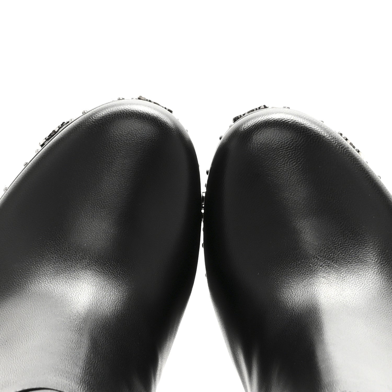 Gucci Nappa Charlotte Janaya 110mm Platform Knee Boots 35.5 Black 10 of 11