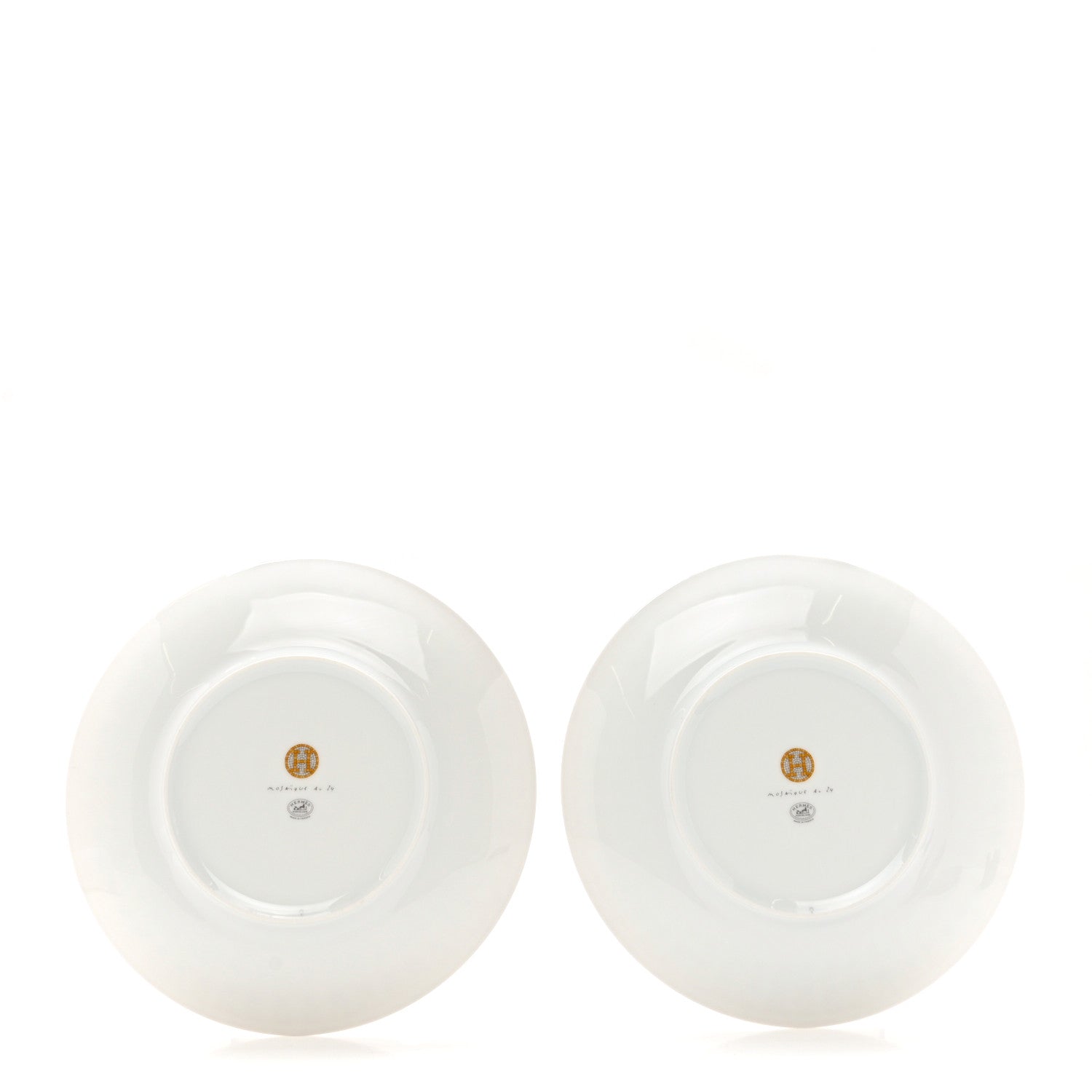 Hermes Porcelain Mosaique au 24 Dessert Plate Set of 2 2 of 8