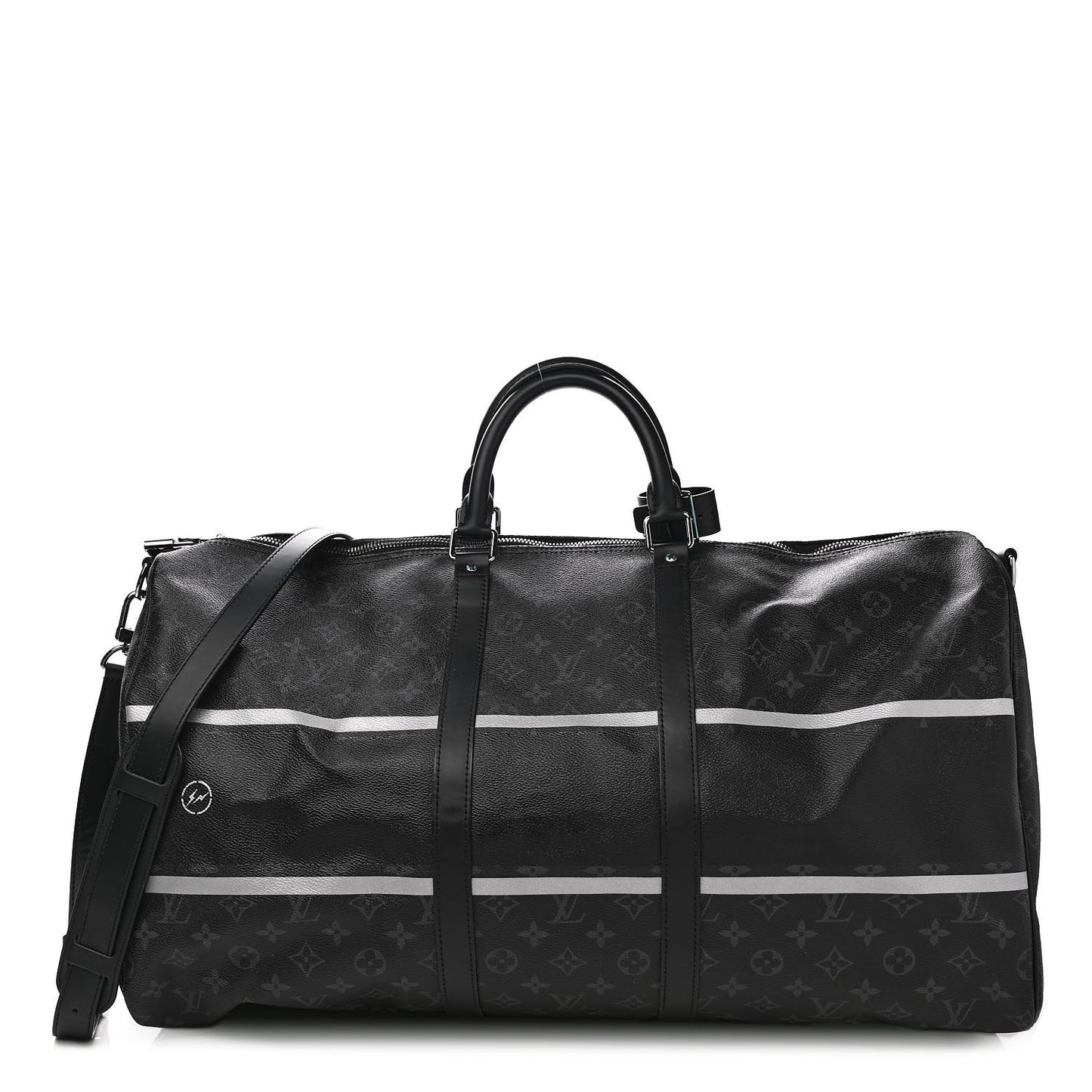 X FUJIWARA Monogram Eclipse Flash Fragment Keepall Bandouliere 55