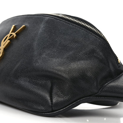 Saint Laurent Grain De Poudre Monogram Belt Bag Black 8 of 8