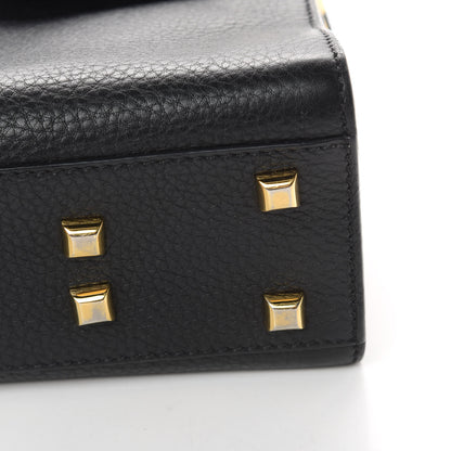 Valentino Garavani Grainy Calfskin Small My Rockstud Frame Bag Black 12 of 14