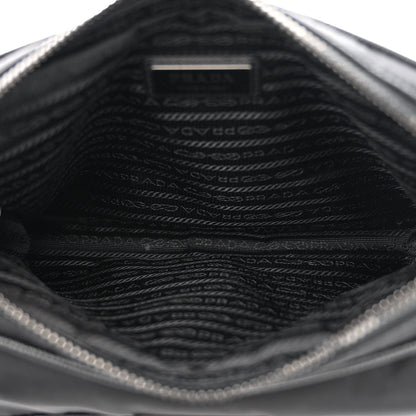 Prada Re-Nylon Saffiano Pocket Single Snap Buckle Shoulder Bag Black 5 of 13